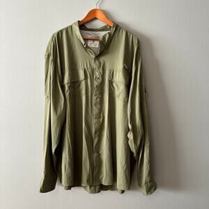 Mens Size 4x Ocean & Coast Green Shirt
